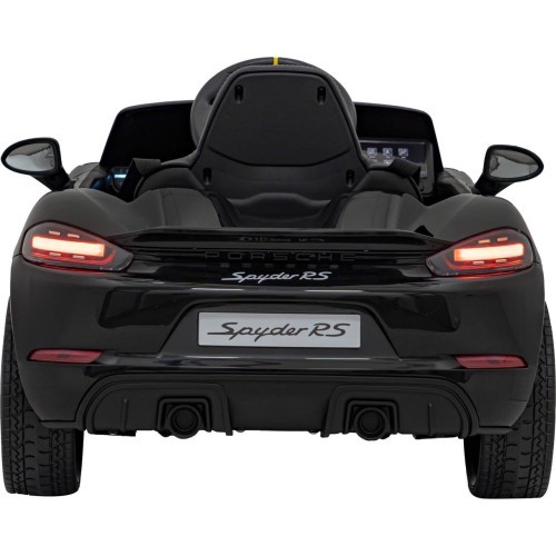 Bērnu elektromobilis Porsche Spyder RS 718 melns MP4