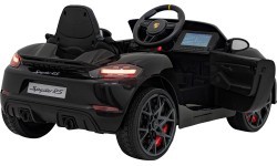 Детский электромобиль Porsche Spyder RS 718 чёрный MP4