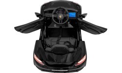 Bērnu elektromobilis Porsche Spyder RS 718 melns MP4
