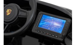 Bērnu elektromobilis Porsche Spyder RS 718 melns MP4