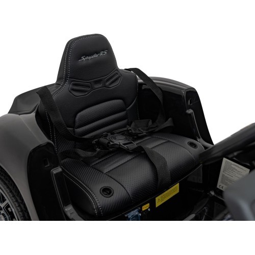 Bērnu elektromobilis Porsche Spyder RS 718 melns MP4