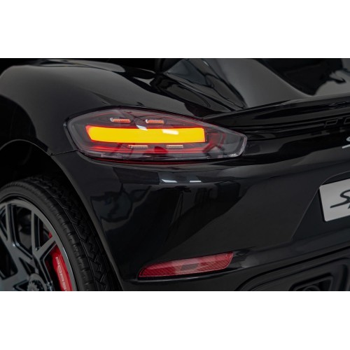 Детский электромобиль Porsche Spyder RS 718 чёрный MP4