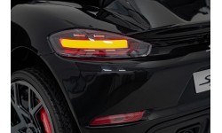 Bērnu elektromobilis Porsche Spyder RS 718 melns MP4