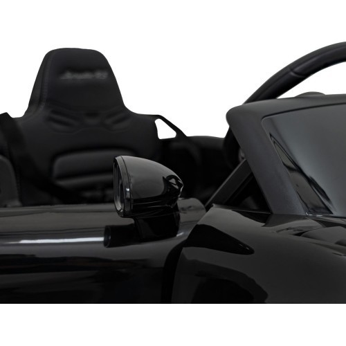 Bērnu elektromobilis Porsche Spyder RS 718 melns MP4