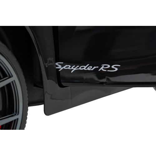 Bērnu elektromobilis Porsche Spyder RS 718 melns MP4