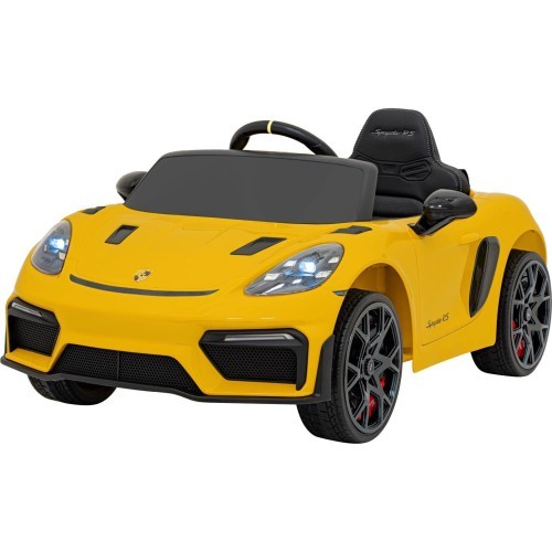 Электромобиль Porsche Spyder RS 718, жёлтый