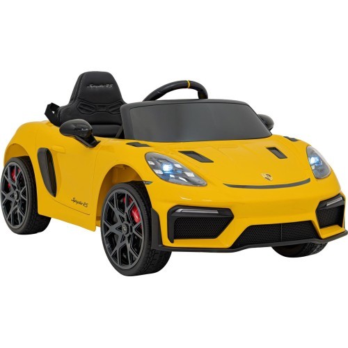 Электромобиль Porsche Spyder RS 718, жёлтый