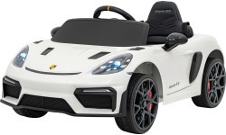Elektromobilis Porsche Spyder RS 718, balts