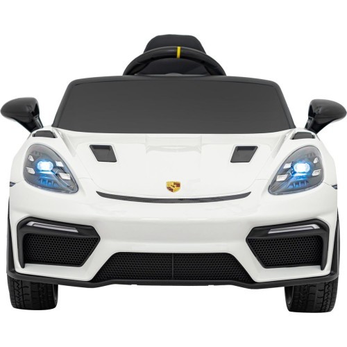 Elektromobilis Porsche Spyder RS 718, balts