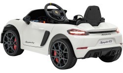 Elektromobilis Porsche Spyder RS 718, balts