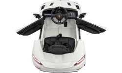 Elektromobilis Porsche Spyder RS 718, balts