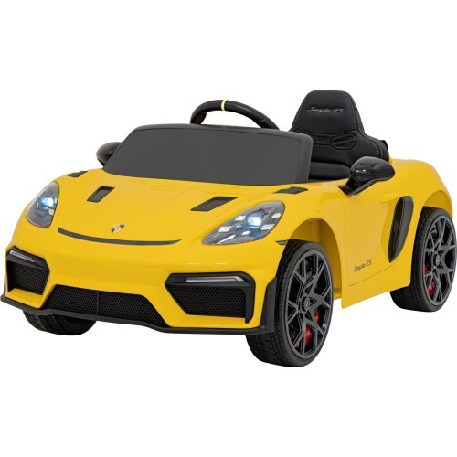 Elektromobilis Porsche Spyder RS 718, dzeltens