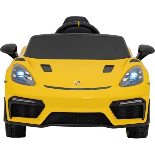 Elektromobilis Porsche Spyder RS 718, dzeltens
