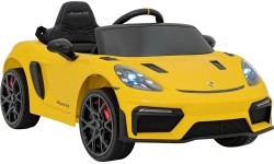 Электромобиль Porsche Spyder RS 718, жёлтый