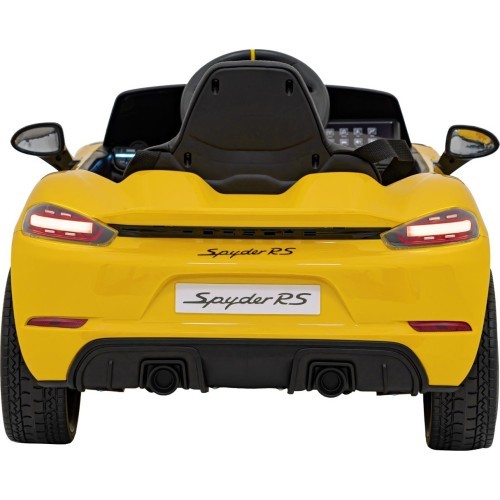 Электромобиль Porsche Spyder RS 718, жёлтый