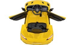 Elektromobilis Porsche Spyder RS 718, dzeltens