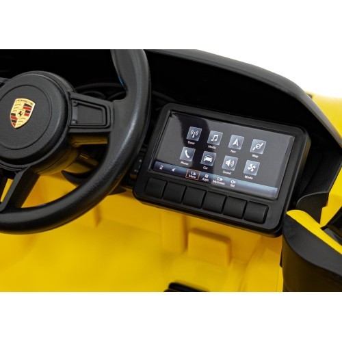 Электромобиль Porsche Spyder RS 718, жёлтый