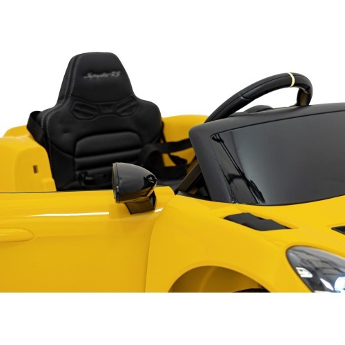 Электромобиль Porsche Spyder RS 718, жёлтый