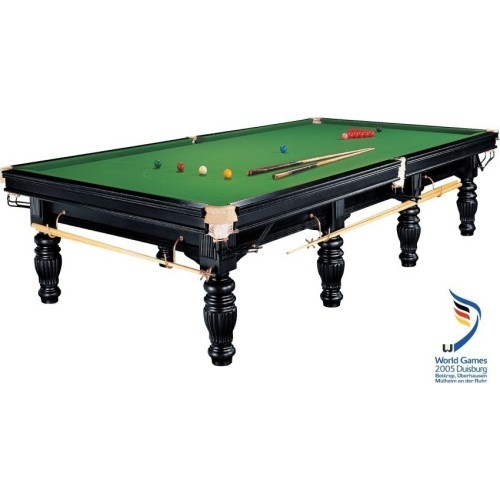 Biljarda galds snūkeram Dynamic Prince II Steelblock, melns, 10 pēdas