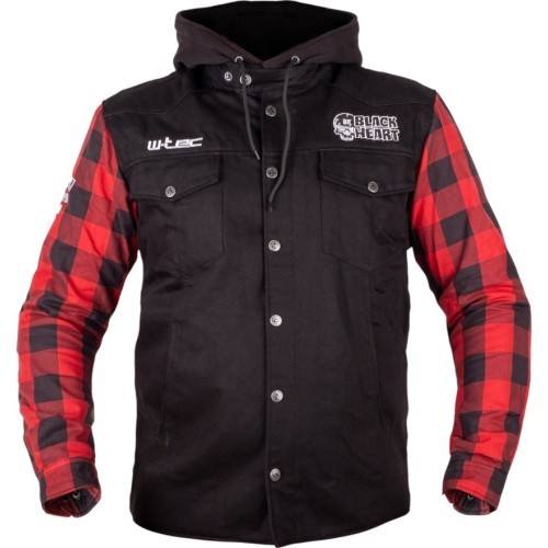 Motociklista jaka W-TEC Black Heart Ruffster - Melna-sarkana