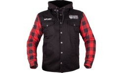 Motociklista jaka W-TEC Black Heart Ruffster - Melna-sarkana