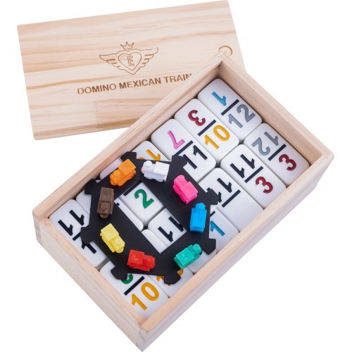 Mexican Train Double 12 numbers Domino Game