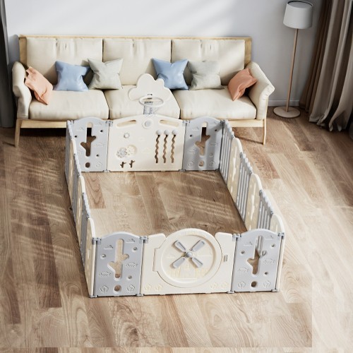 Plastmasas manēža inSPORTline Bufalino 16+2 160 x 240 x 64 cm