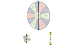 Double-Sided Target w/ Darts & Balls inSPORTline DSTS140