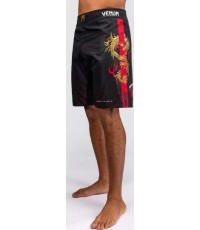 Venum x TEKKEN 8 - Marshall Law Fight Shorts - Black/Red/Gold