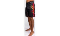 Venum x TEKKEN 8 - Marshall Law Fight Shorts - Black/Red/Gold