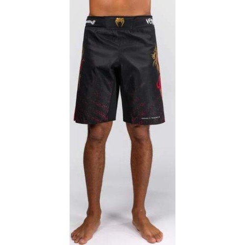 Venum x TEKKEN 8 Marshall Law MMA šorti, melni/sarkani/zelta