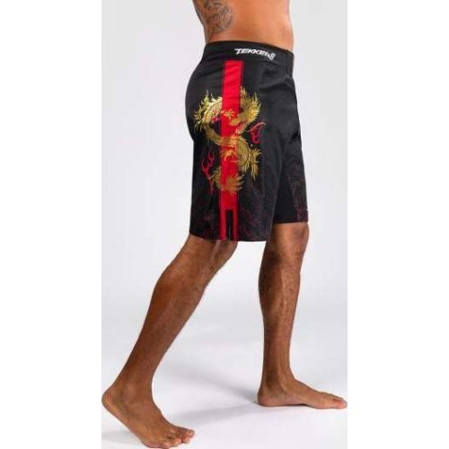 Venum x TEKKEN 8 - Marshall Law Fight Shorts - Black/Red/Gold