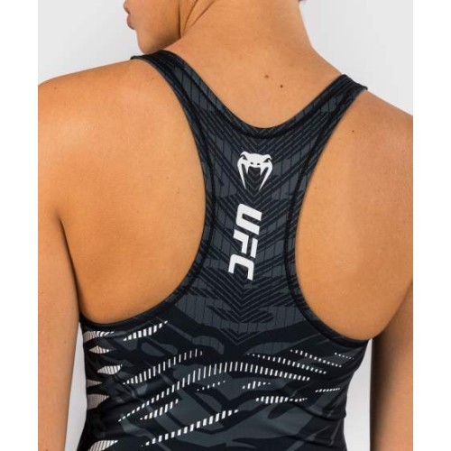 UFC Fusion by Venum Authentic Fight Night Women’s Fitted Tank With Shelf Bra - Black
