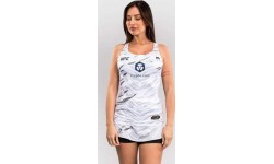 UFC Fusion by Venum Authentic Fight Night Women’s Fitted Tank With Shelf Bra - White