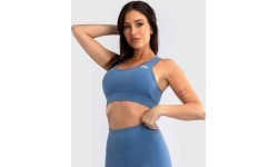 Sieviešu sporta krūšturis Venum Essential, vidēja atbalsta, Storm Blue