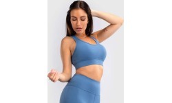Sieviešu sporta krūšturis Venum Essential, vidēja atbalsta, Storm Blue