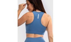 Sieviešu sporta krūšturis Venum Essential, vidēja atbalsta, Storm Blue