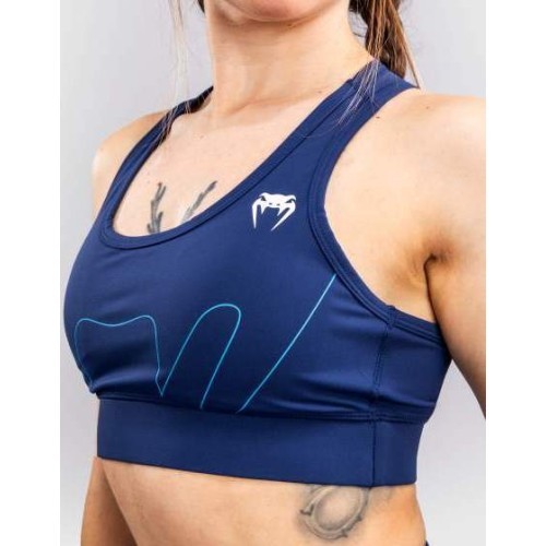 Venum X Top Rank Original Women's Sports Bra - Navy Blue