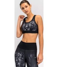 Venum Tiger Women's Sports Bra - Black/Silver