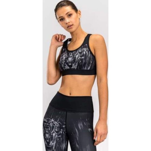 Venum Tiger sieviešu sporta krūšturis, melns/sudraba