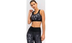 Venum Tiger Women's Sports Bra - Black/Silver