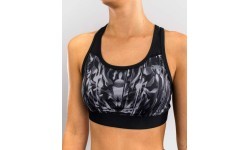 Venum Tiger Women's Sports Bra - Black/Silver