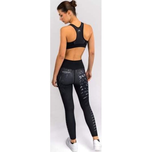 Venum Tiger Women's Sports Bra - Black/Silver