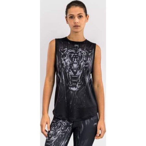 Venum Tiger sieviešu tanktops – melns/sudraba
