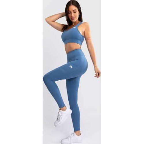 Venum Essential sieviešu sporta legingi Storm Blue