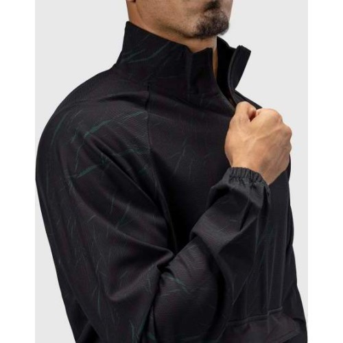Venum Trooper Men's Half-Zip Jacket - Black/Forest Green