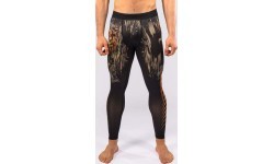 Мужские спортивные легинсы Venum Tiger, чёрный/неоново-оранжевый