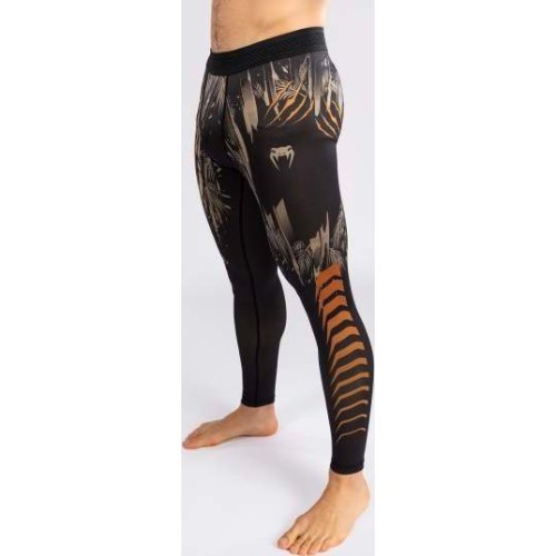 Vīriešu sporta legingi Venum Tiger, melni/neona oranži