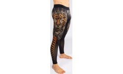 Vīriešu sporta legingi Venum Tiger, melni/neona oranži