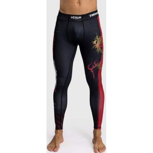 Venum x TEKKEN 8 - Marshall Law Spats - Black/Red/Gold